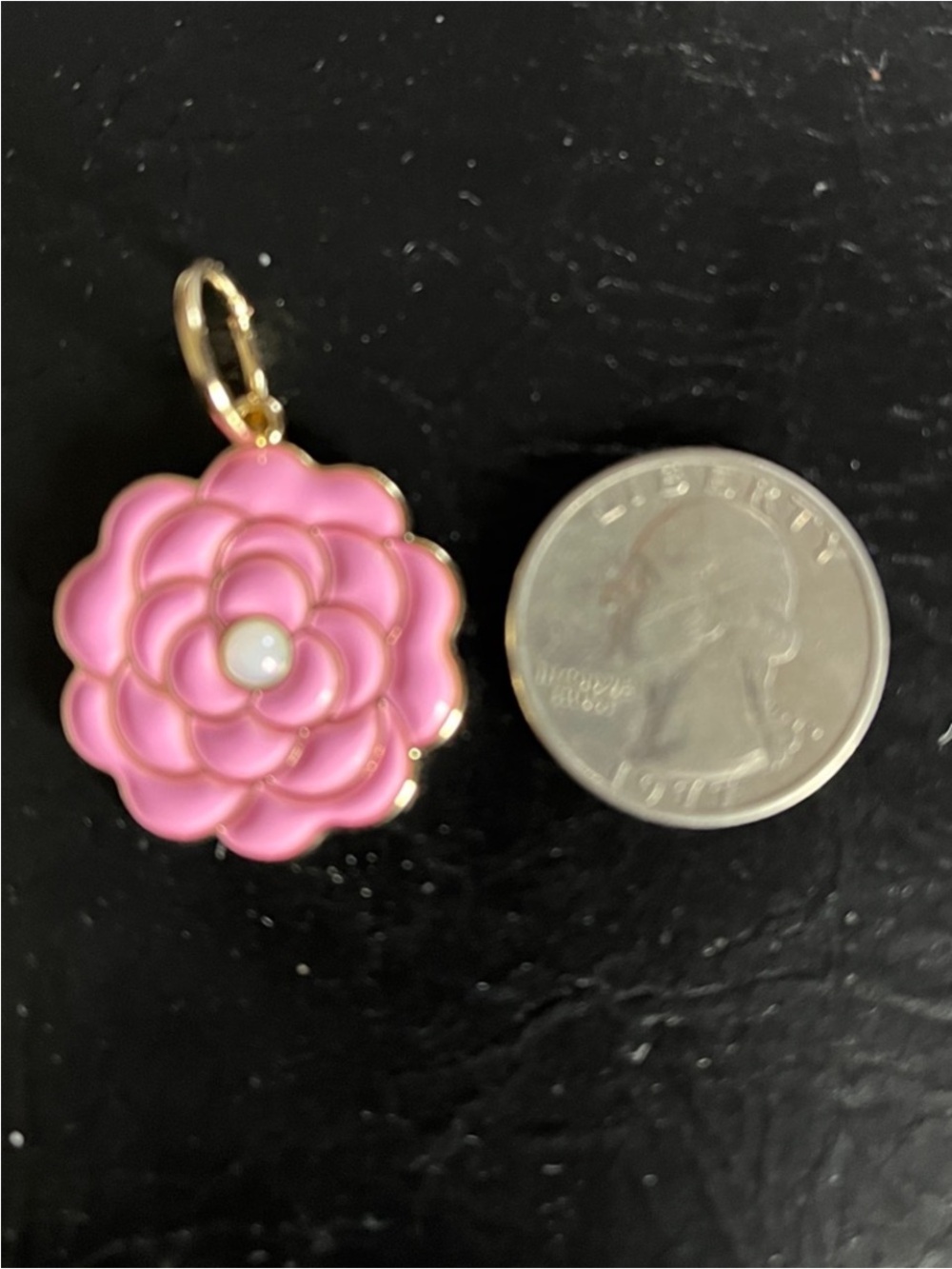 Pink Floral Chanel Fragrance charm Enamel Pendant Charm - Unbranded - Picture 3 of 3